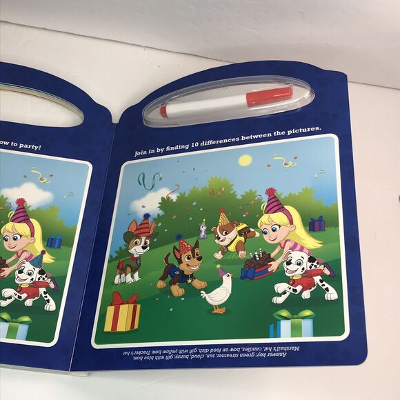 New Nickelodeon Paw Patrol - Write-And-Erase Look and Find [w/Marker] Board Book - Picture 4 of 7